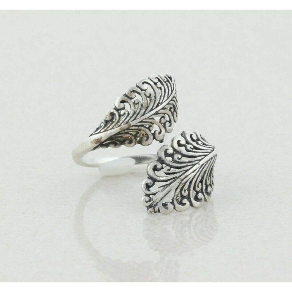 Sterling Silver Bypass Ring Size 9 1/4 - Picture 4 of 7